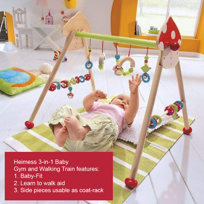 Heimess 3-in-1 Baby Gym and Walking Train