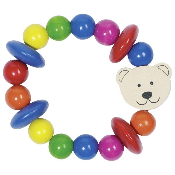 Heimess Wooden Touch Ring - Bear Rainbow