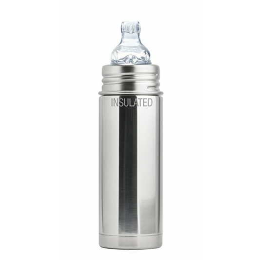 Pura INSULATED Stainless Steel Bottle 9oz (Sippy / Natural Mirror)