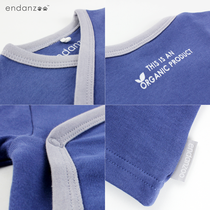 Endanzoo Organic Kimono Shirt - Navy