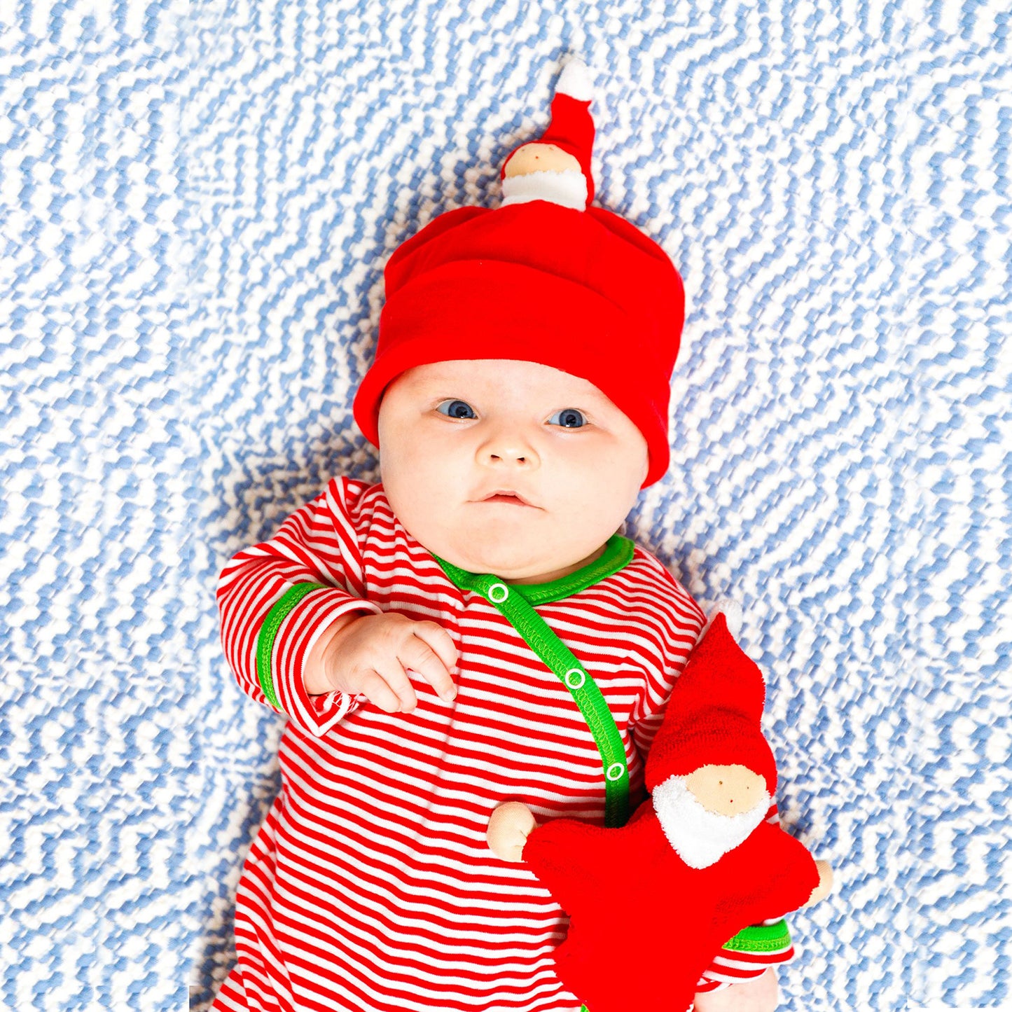 Under The Nile Organic - Baby Santa Holiday Christmas Beanie