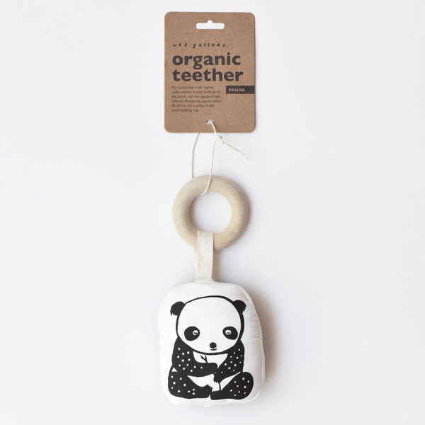 Wee Gallery Organic Cotton Teether - Panda