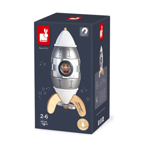 Janod Silver Magnetic Rocket Kit