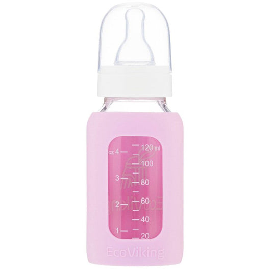 EcoViking Glass Baby Bottle - Sea Lavender/ 120ml