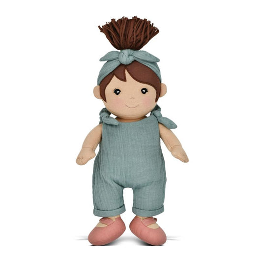 Apple Park Organic Dress Up Doll - Park Friend Paloma (Teal)