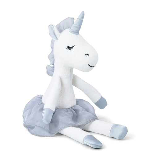 Apple Park Organic Cotton Plush Toy - Large Grey Unicorn