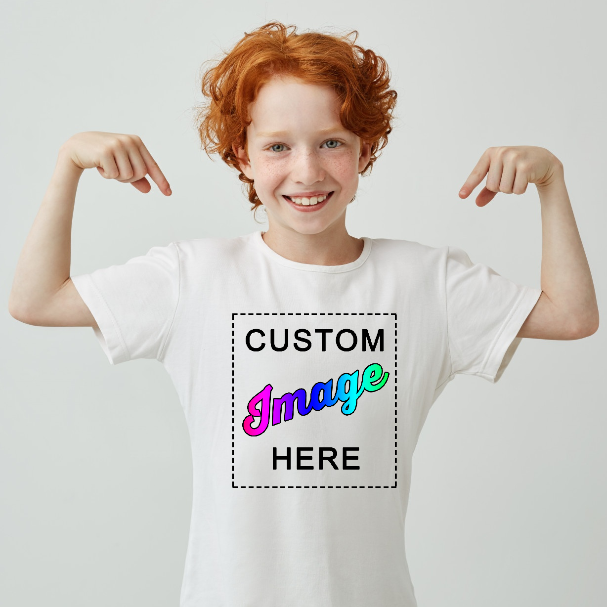 [Custom Image] Organic Toddler Kids T-shirt - Short Sleeve